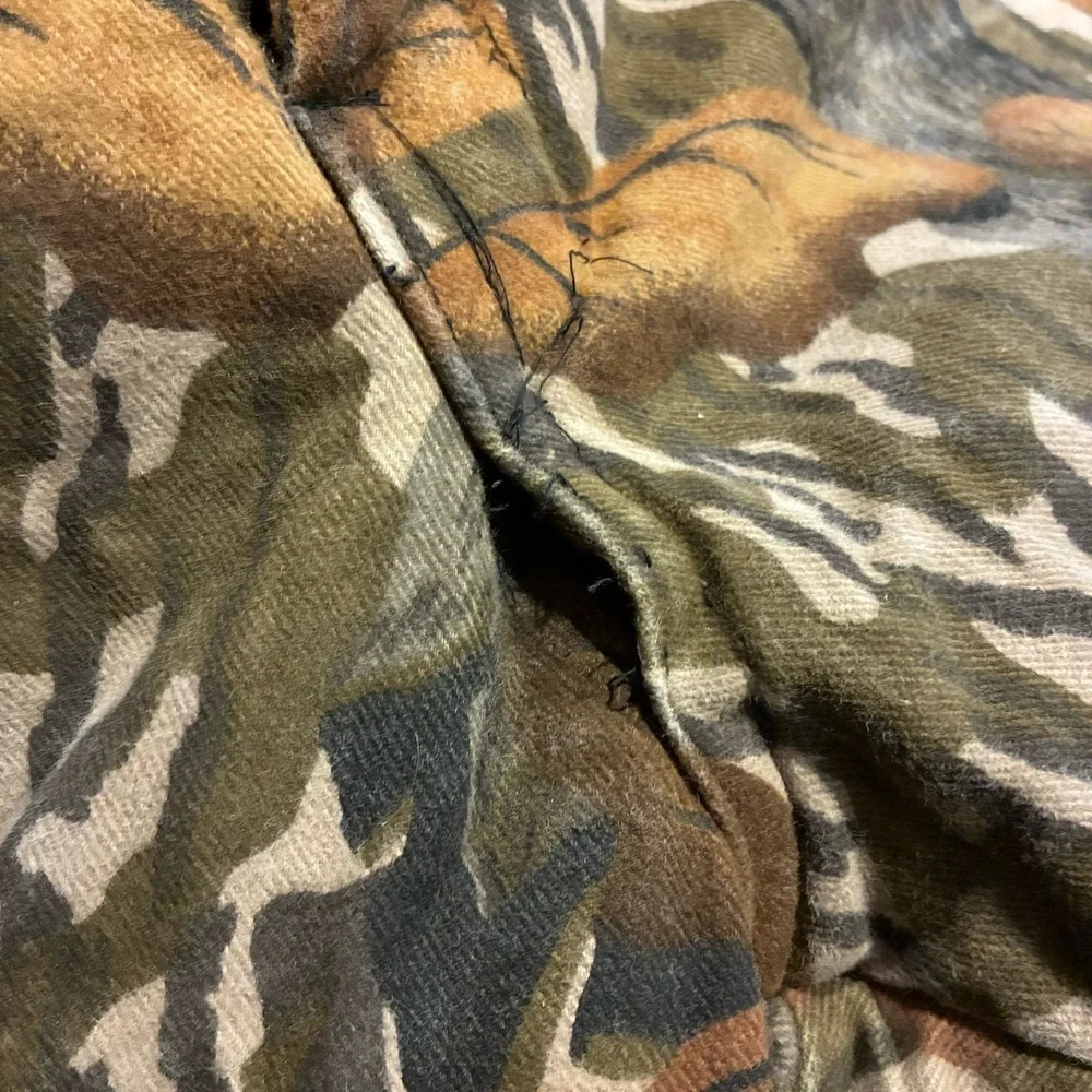 Vintage 80s Mossy Oak Made In USA Realtree‎ Camo Overall Men Bib Size Large